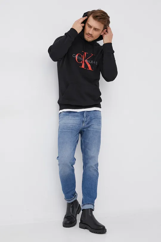 Calvin Klein Jeans Bluza bawełniana J30J314557.4890 czarny