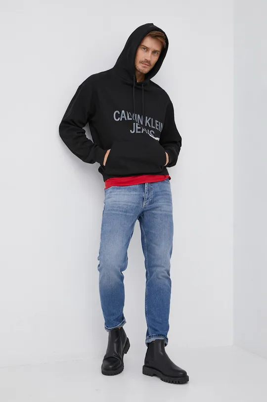 Calvin Klein Jeans Bluza bawełniana J30J318801.4890 czarny