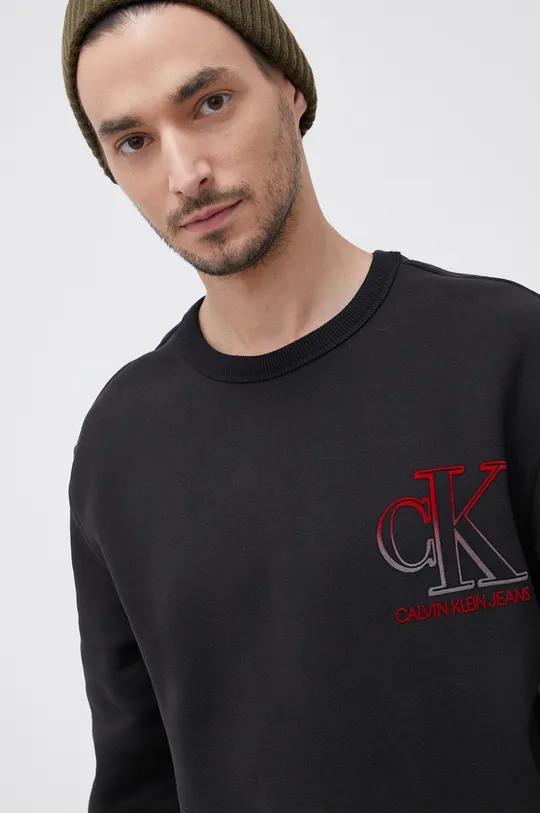 czarny Calvin Klein Jeans Bluza J30J318754.4890