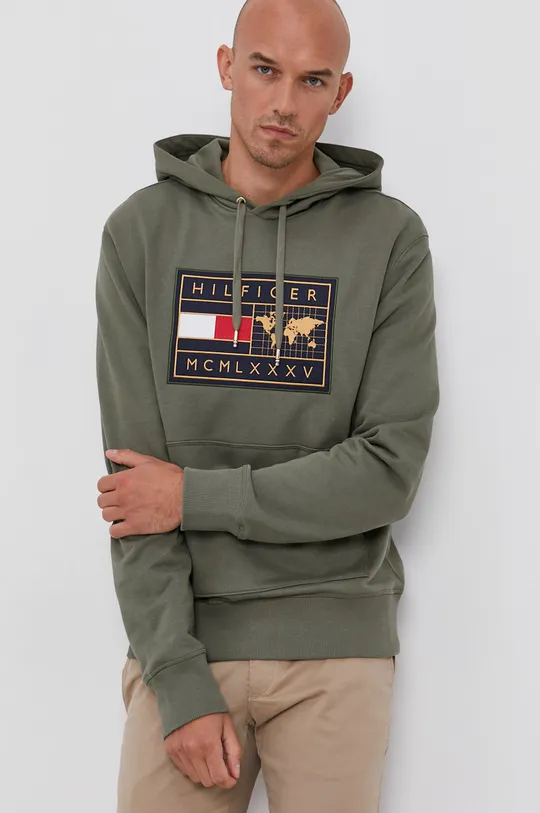 zielony Tommy Hilfiger Bluza Męski