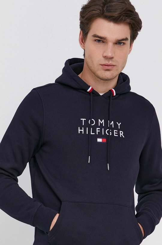 granatowy Tommy Hilfiger Bluza Męski