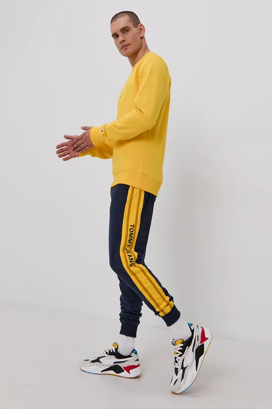 Хлопковая кофта Tommy Jeans жёлтый