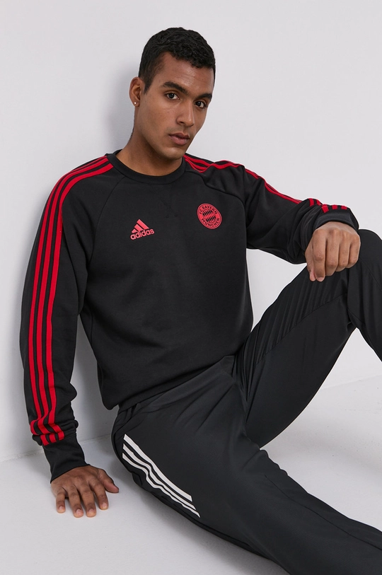 czarny adidas Performance Bluza GR0666 Męski