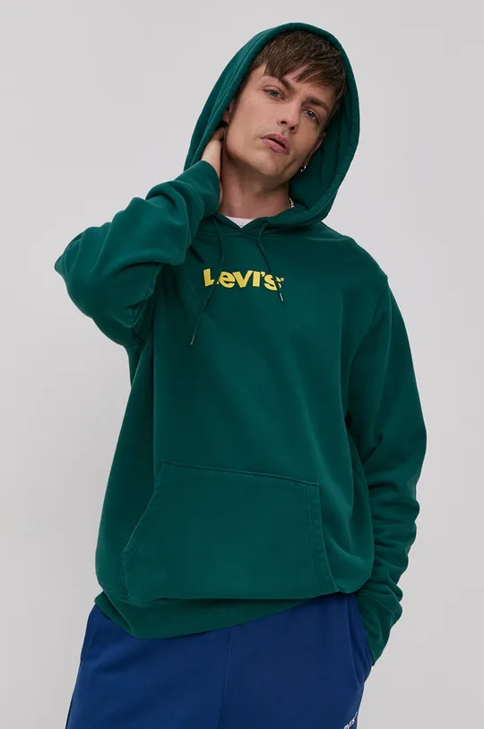 zielony Levi's Bluza bawełniana Męski