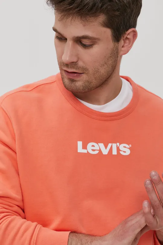 arancione Levi's felpa in cotone