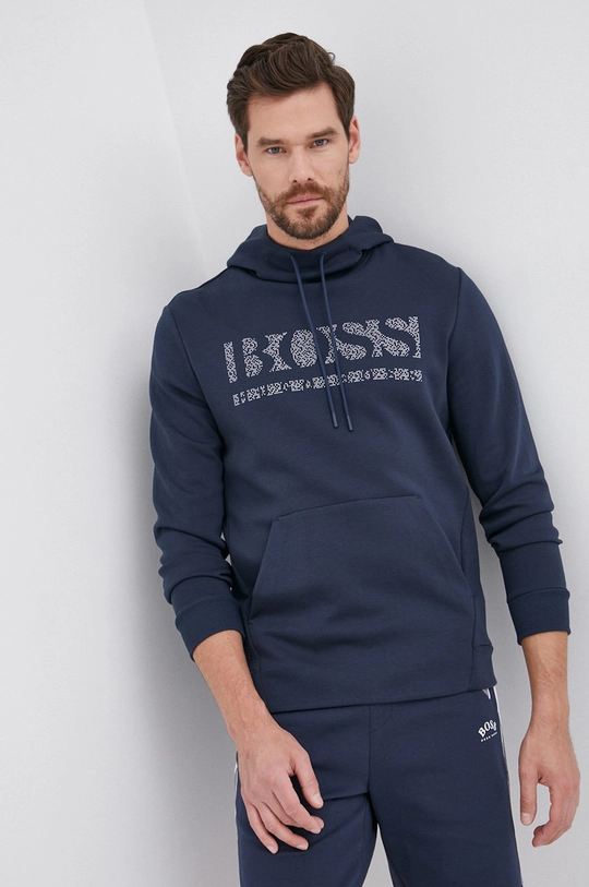 granatowy Boss Bluza 50456422 Męski