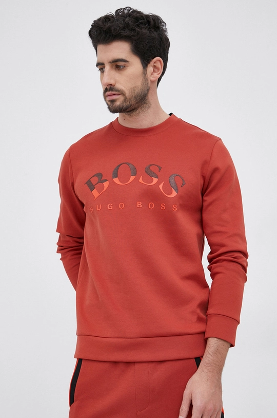 oranžová Boss - Mikina Boss Athleisure