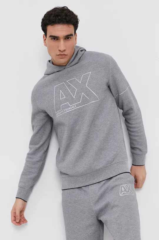 szary Armani Exchange Bluza 6KZMFF.ZJ5NZ Męski