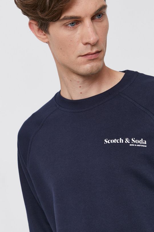 námořnická modř Bavlněná mikina Scotch & Soda