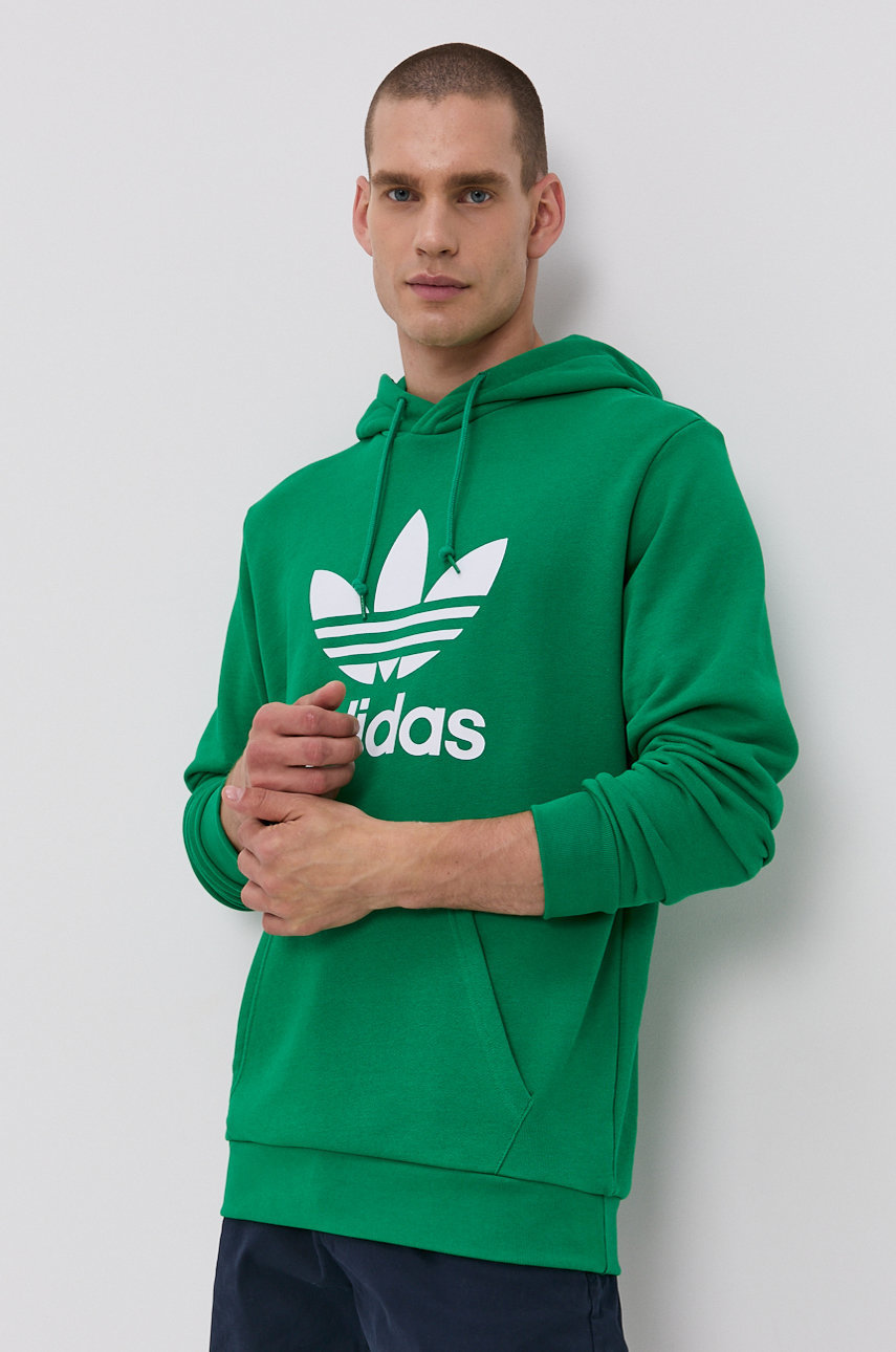 Хлопковая кофта adidas Originals мужская с принтом | ANSWEAR.ua