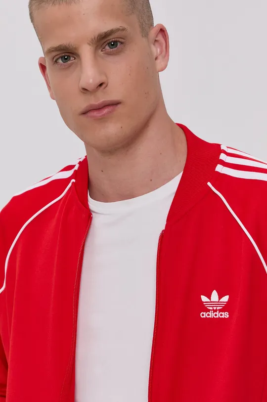 czerwony adidas Originals Bluza H06711