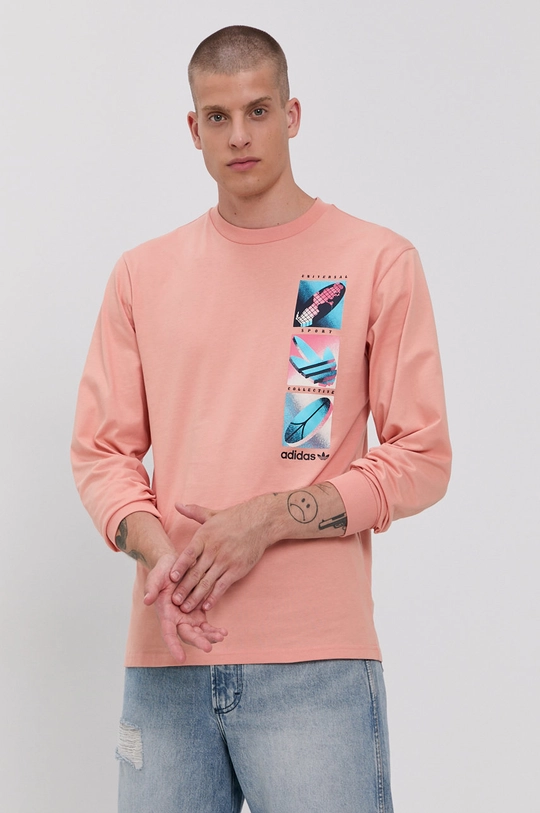 pomarańczowy adidas Originals Longsleeve H31313 Męski