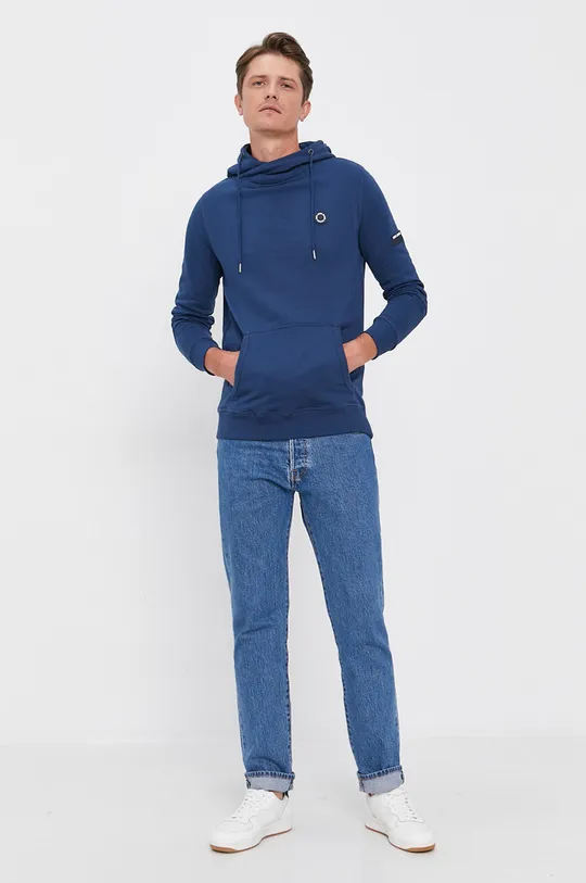 Pepe Jeans Bluza bawełniana niebieski