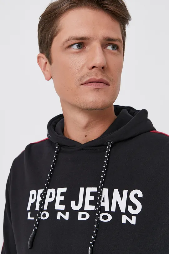 čierna Bavlnená mikina Pepe Jeans