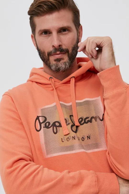 pomarańczowy Pepe Jeans Bluza bawełniana Męski