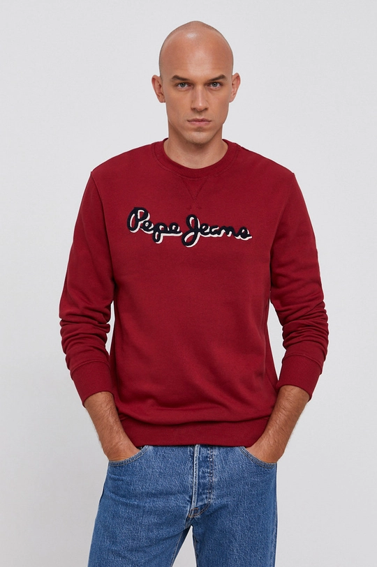 czerwony Pepe Jeans Bluza Męski