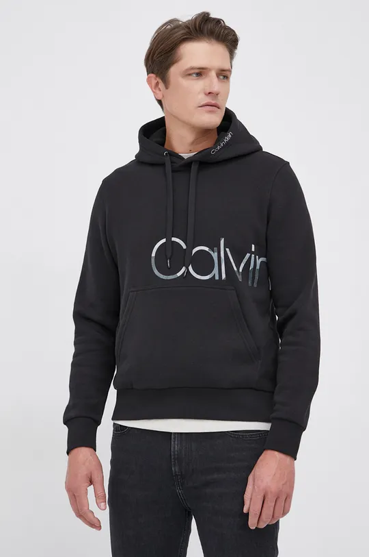 czarny Calvin Klein Bluza Męski