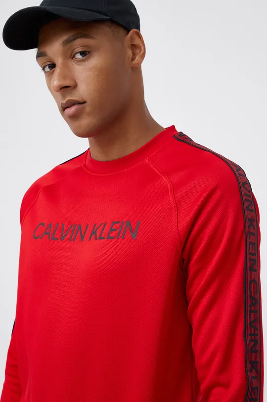 czerwony Calvin Klein Performance Bluza