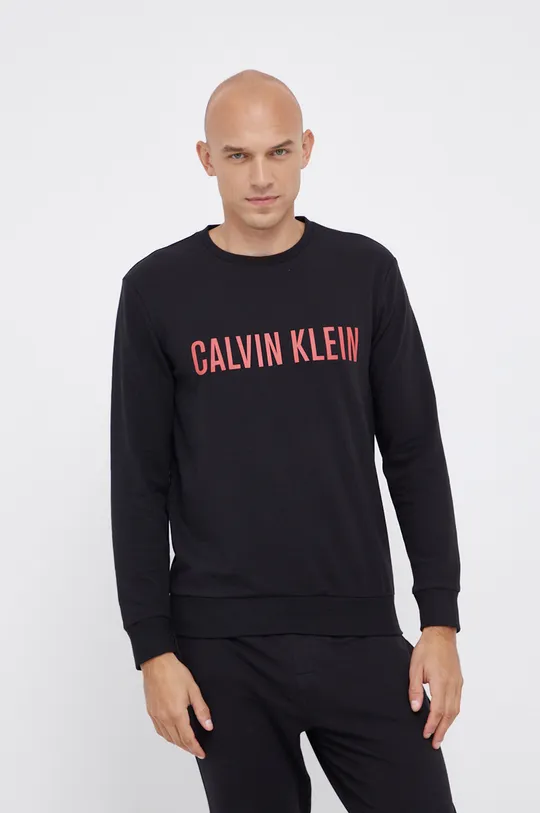 Odzież Calvin Klein Underwear Longsleeve piżamowy 000NM1960E.4890 czarny