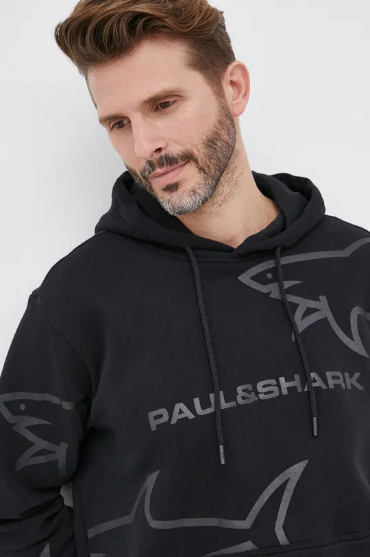 czarny Paul&Shark Bluza bawełniana