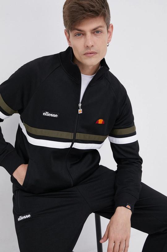 czarny Ellesse Bluza Męski