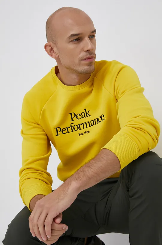 żółty Peak Performance Bluza Męski