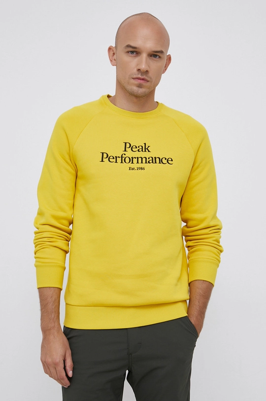 żółty Peak Performance Bluza