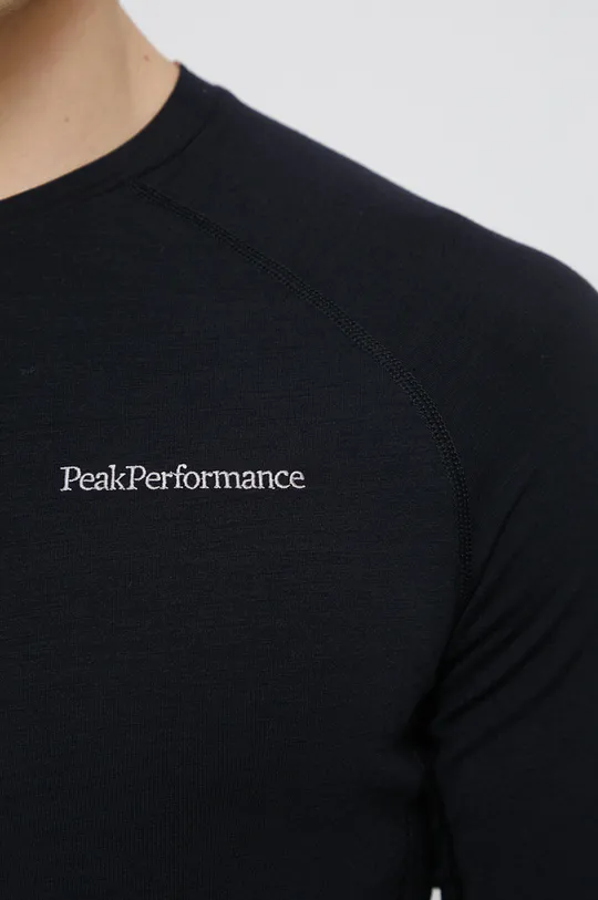 Vlnené tričko s dlhým rukávom Peak Performance Pánsky