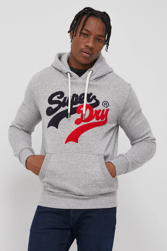 szary Superdry Bluza Męski