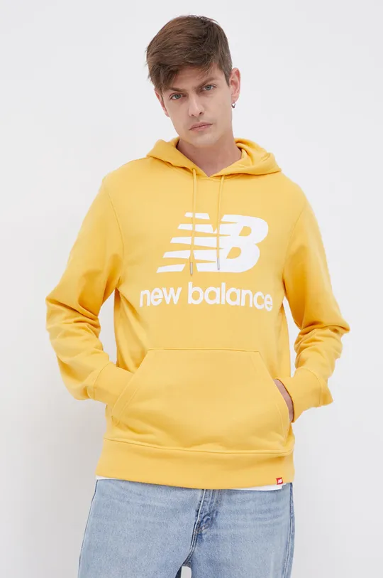 New Balance Bluza MT03558ASE żółty