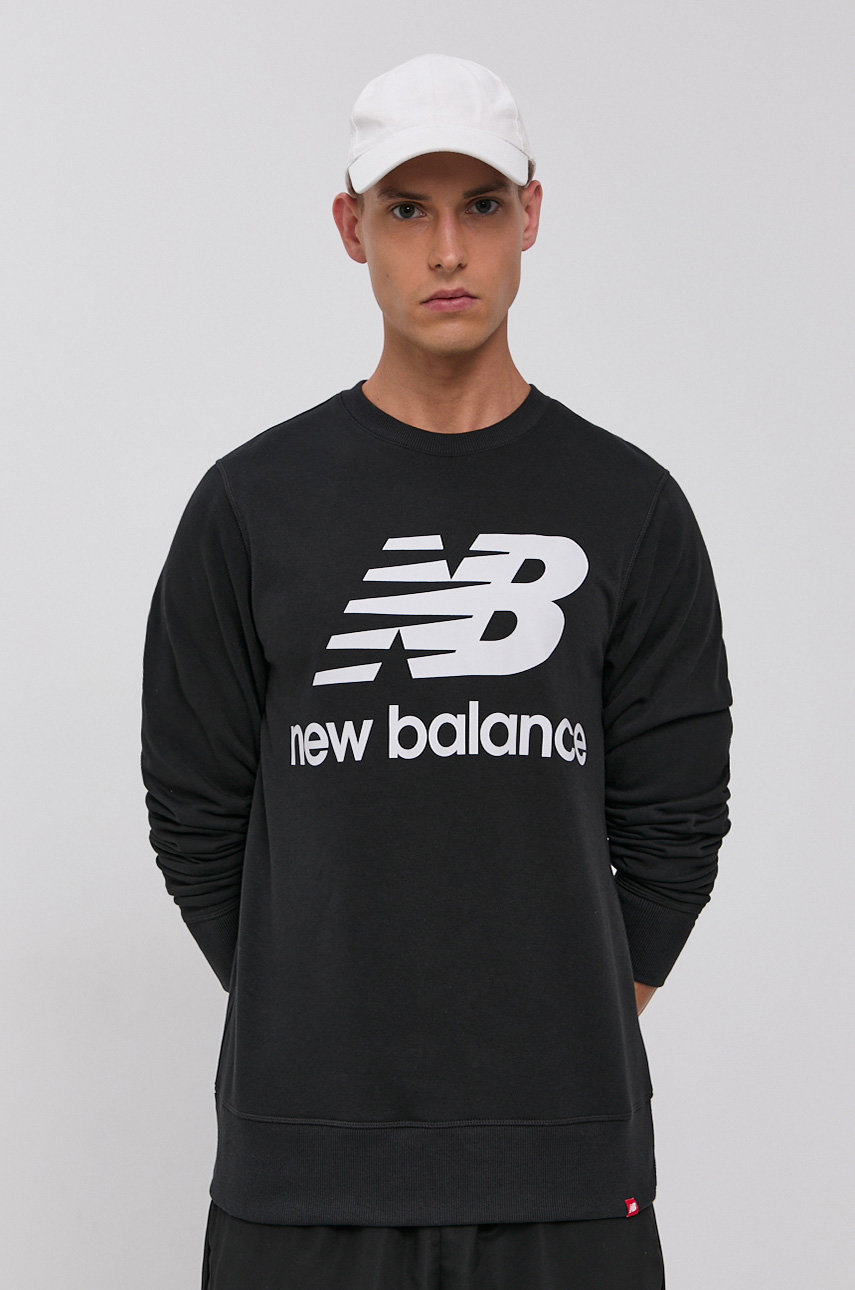 negru New Balance bluză MT03560BK De bărbați