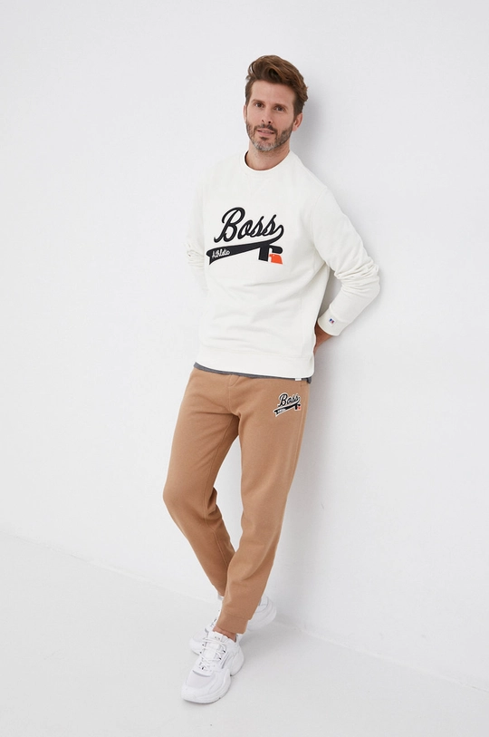 beżowy Boss Bluza 50463571 Męski