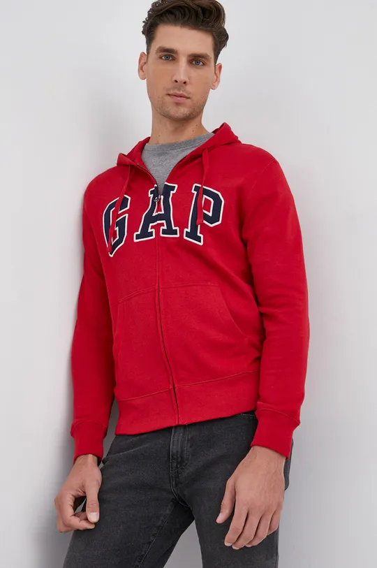 κόκκινο Βαμβακερή μπλούζα GAP Ανδρικά