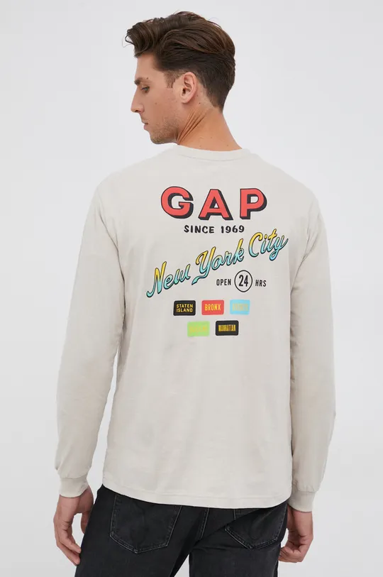 Bavlnené tričko s dlhým rukávom GAP  100% Bavlna