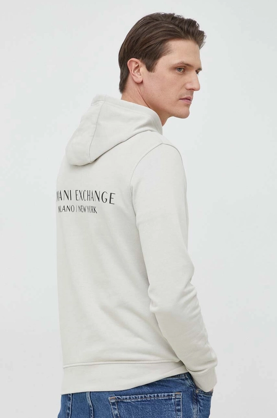 Bavlnená mikina Armani Exchange zelená