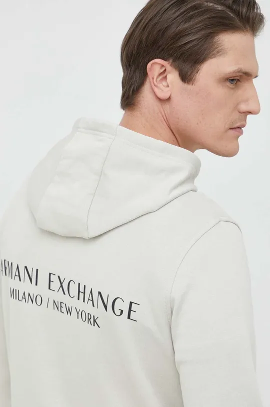 zelena Bombažen pulover Armani Exchange