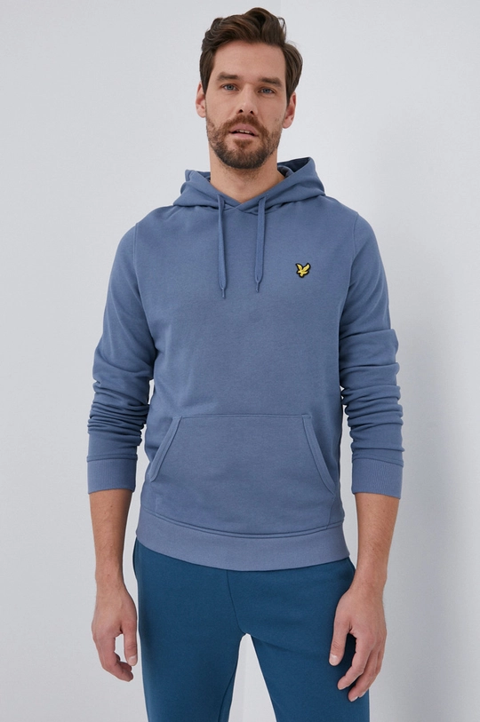 fioletowy Lyle & Scott - Bluza bawełniana Męski