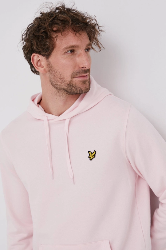 rózsaszín Lyle & Scott - Pamut melegítőfelső Férfi