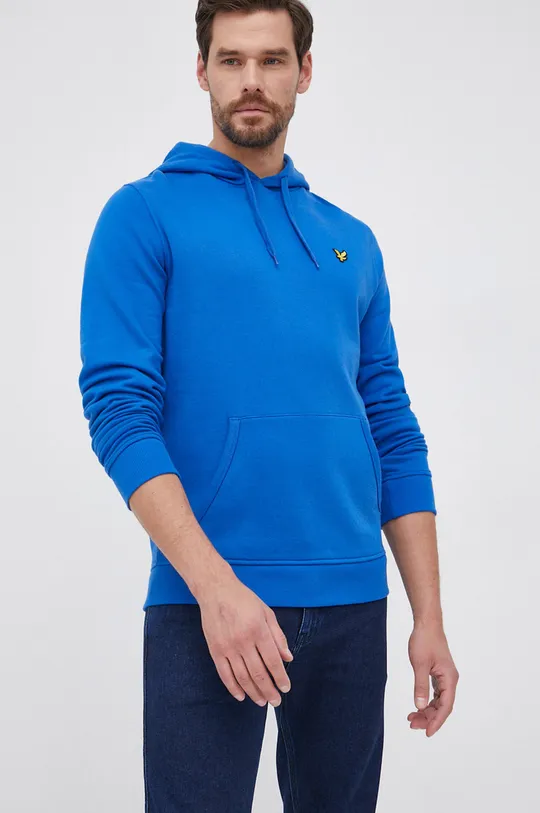 blu Lyle & Scott felpa in cotone Uomo