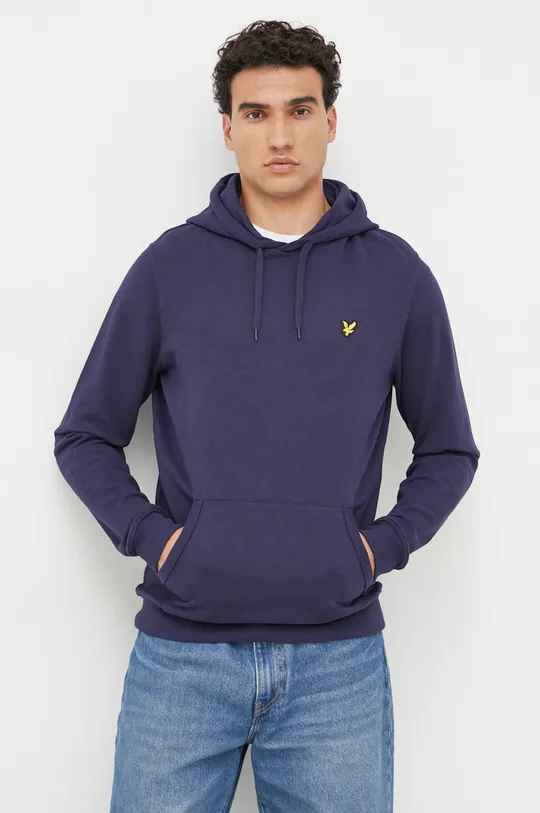 blu navy Lyle & Scott felpa in cotone