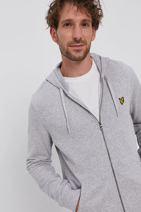 szary Lyle & Scott Bluza bawełniana Męski