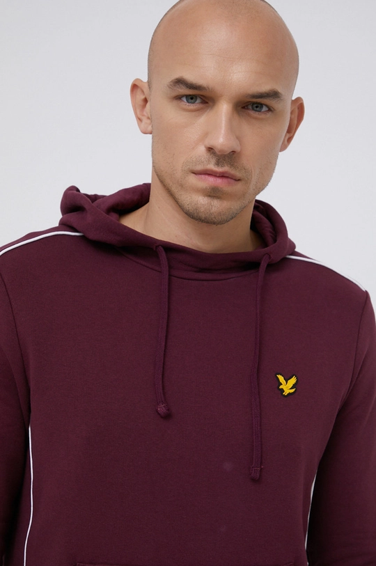 bordowy Lyle & Scott Bluza