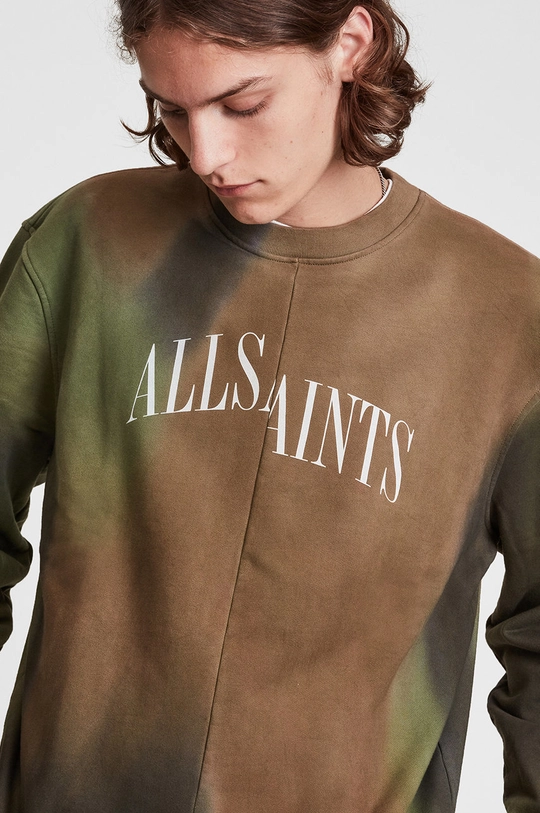 AllSaints Bluza bawełniana CAMO DROPOUT CREW 100 % Bawełna