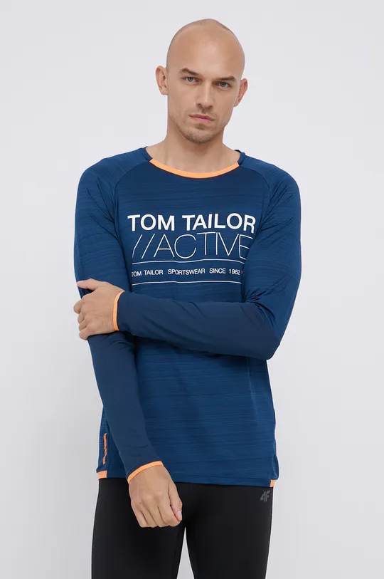 mornarsko plava Majica dugih rukava Tom Tailor Muški