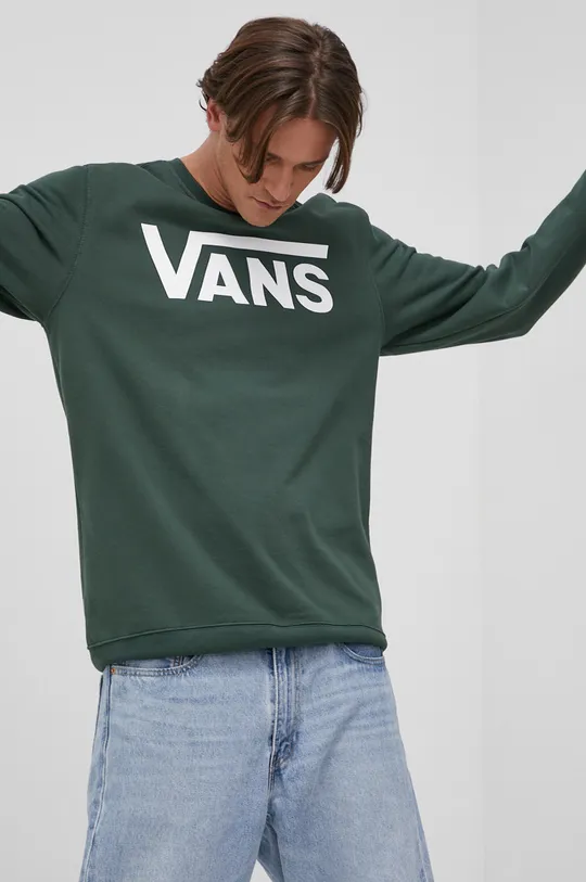 πράσινο Βαμβακερή μπλούζα Vans Ανδρικά