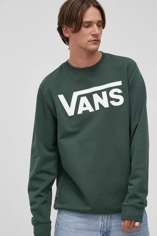 πράσινο Βαμβακερή μπλούζα Vans