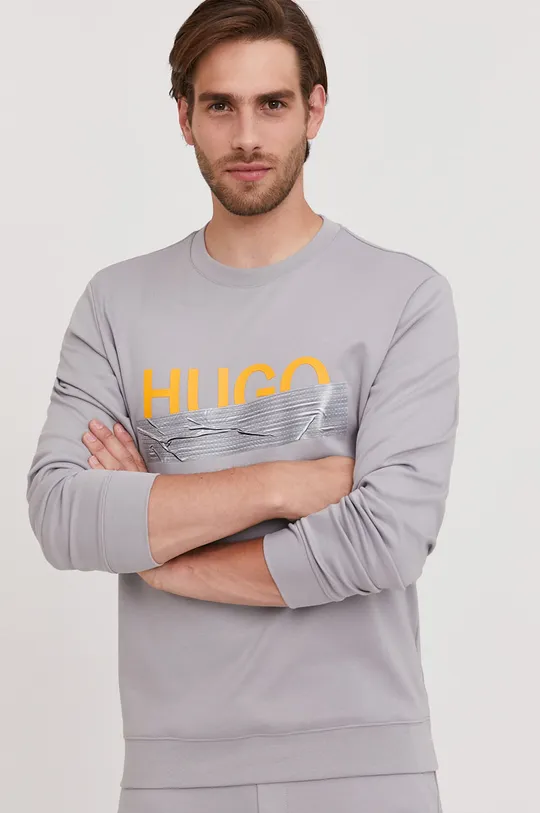 Βαμβακερή μπλούζα Hugo  100% Βαμβάκι