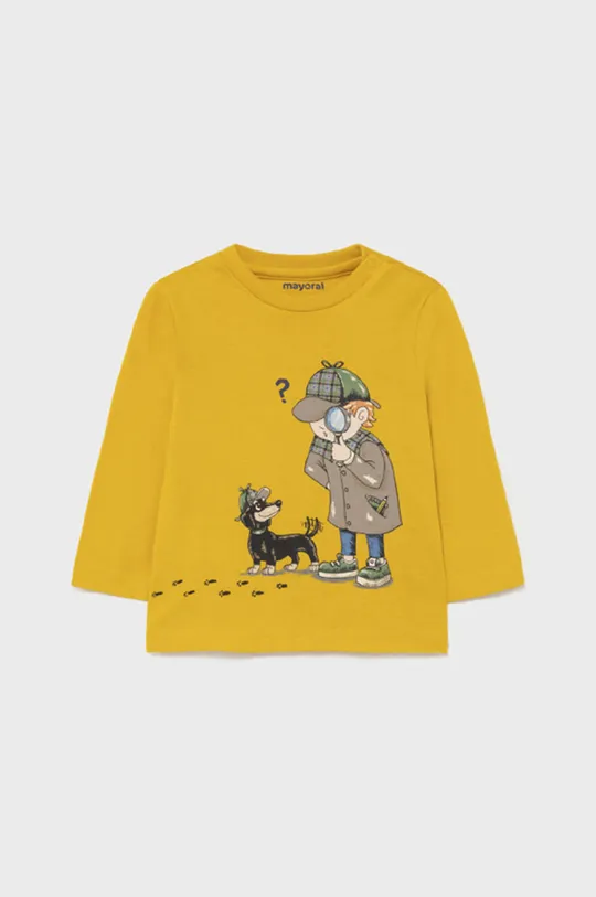 žltá Detské tričko s dlhým rukávom Mayoral Chlapčenský