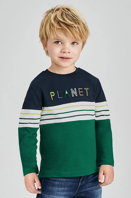 zelená Detské tričko s dlhým rukávom Mayoral Chlapčenský