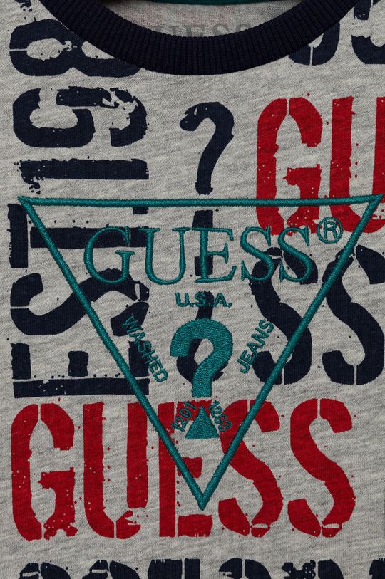 Guess - Dječja pamučna majica dugih rukava  100% Pamuk